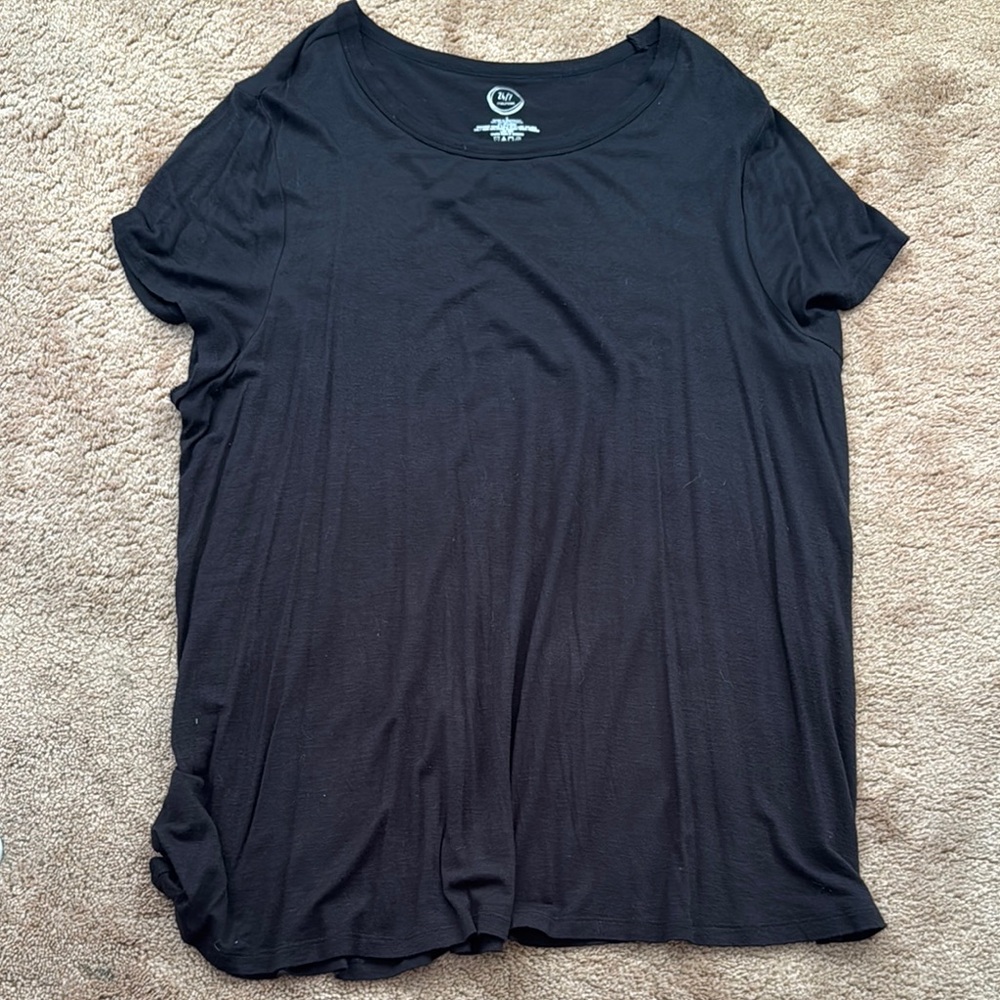 Black Relaxed Short Sleeve T-Shirt